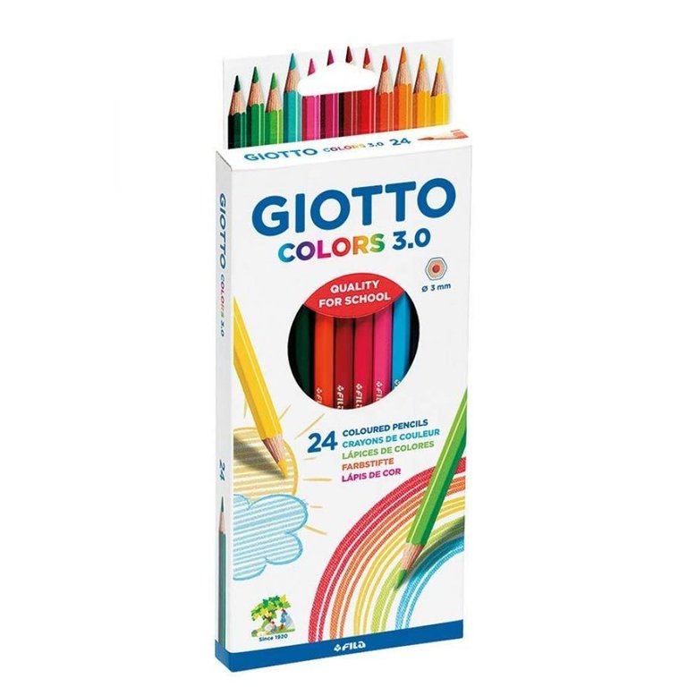 Giotto colors 3.0 voor kleuren/tekenen 24 stuks