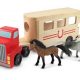 Melissa & Doug, truck met paardentrailer, inclusief 2 paarden.-0
