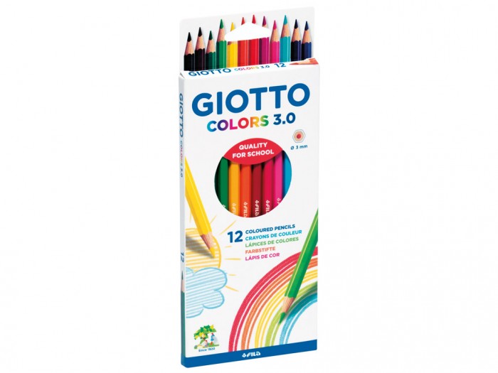 Giotto colors 3.0 voor kleuren/tekenen 12 stuks
