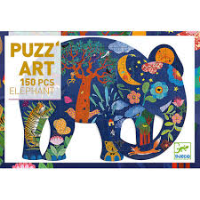 Djeco puzzel puzz’art, olifant