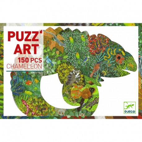 Djeco puzzel puzz’art, kameleon